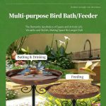 Detachable Ground Stake Bird Bath for Garden & Backyard
