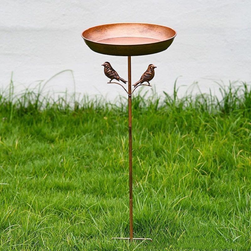 Detachable Ground Stake Bird Bath for Garden & Backyard Detachable Ground Stake Bird Bath for Garden & Backyard