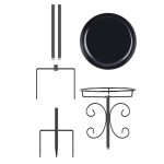 Lightweight detachable outdoor bird bath