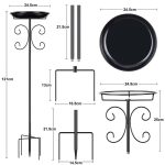 Lightweight detachable outdoor bird bath